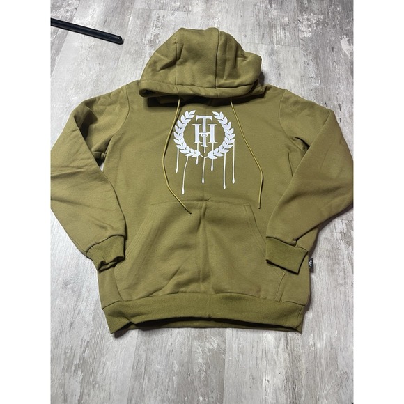 Clothing The Gaps Other - The Hideout Clothing THC Mens M Hoodie‎ Embroidered Army Green L-33